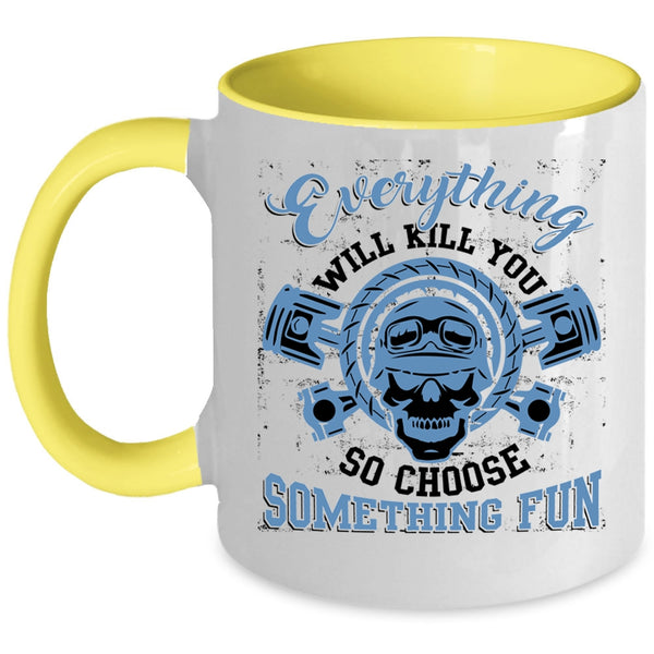 Cool Gift For Biker Coffee Mug, Awesome Riding Accent Mug