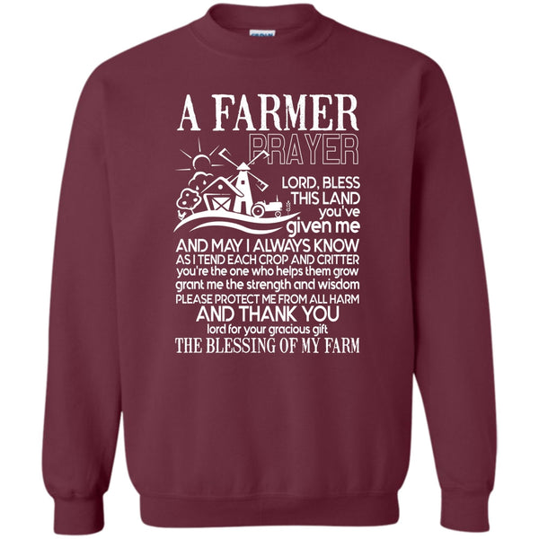 Coolest Farmer T Shirt, Gift For Farmer Prayer Sweatshirt