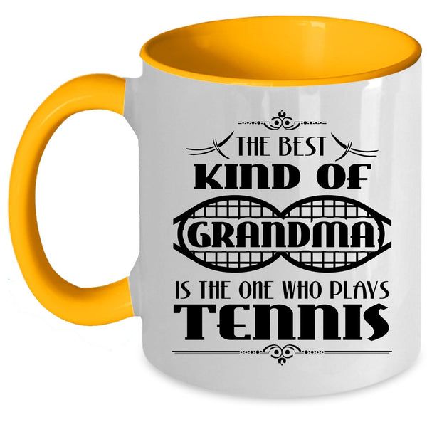 Plays Tennis Coffee Mug, The Best Kind Of Grandma Accent Mug