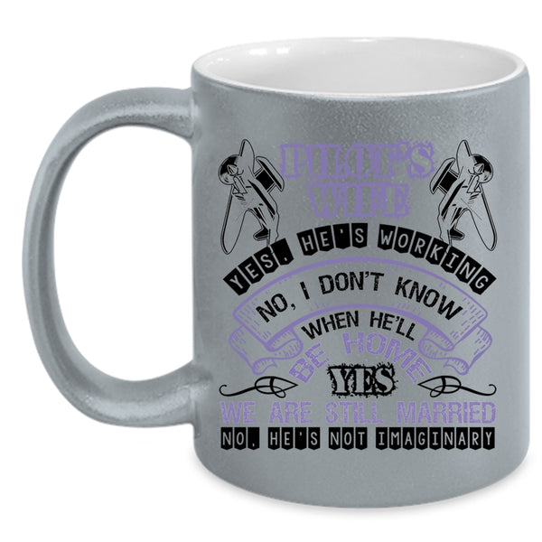 Cool Gift For Pilot's Wife Coffee Mug, Pilot's Wife Accent Mug