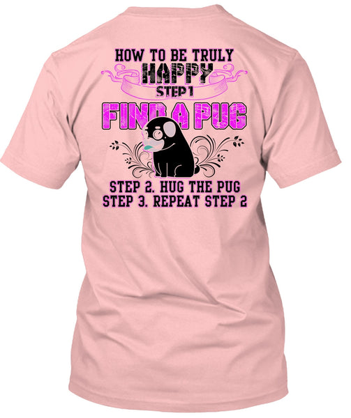 Find A Pug T Shirt, I Love Pug T Shirt