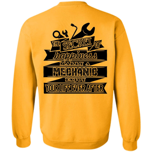 Being A Mechanic T Shirt, Happiness Marry A Mechanic Sweatshirt