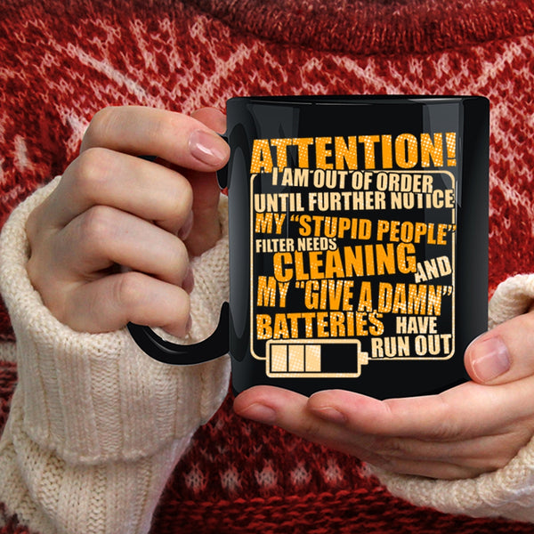I Am Out Of Order Until Further Notice Coffee Mug, Nice Mechanics Coffee Cup