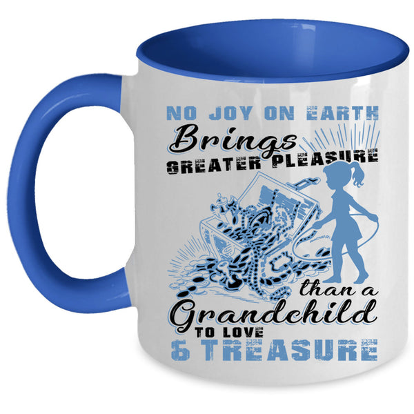 Cute Grandparent Coffee Mug, Grandchild To Love And Treasure Accent Mug
