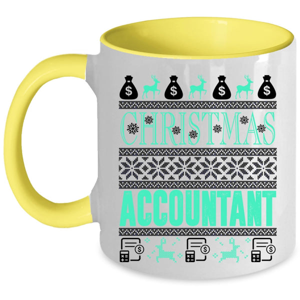 Cute Gift For Accountant Coffee Mug, Christmas Accountant Accent Mug