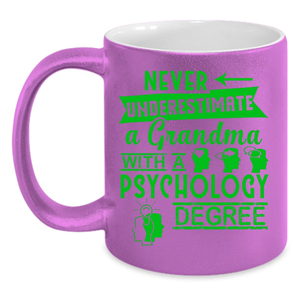A Grandma With A Psychology Degree Coffee Mug, Funny Grandmas Coffee Cup