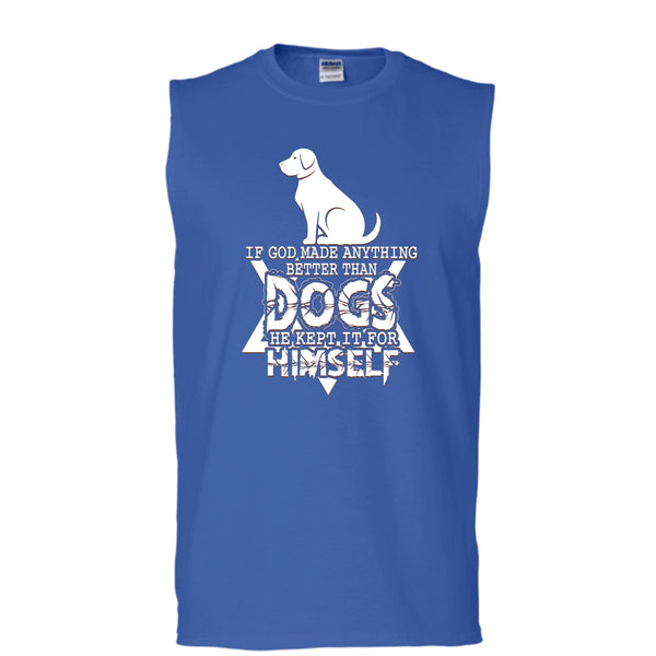 Better Than Dog T Shirt, Coolest Dog Tank Top (Men's Cotton Sleeveless)