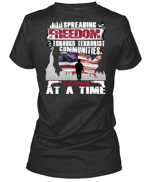 Spreading Freedom T Shirt, Being A Veteran T Shirt