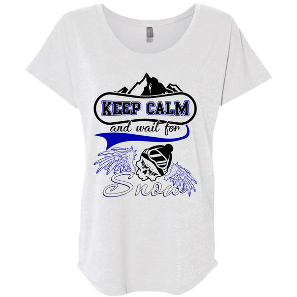 Keep Calm And Wait For Snow T Shirt, I Love Skiing T Shirt, Awesome T-Shirts