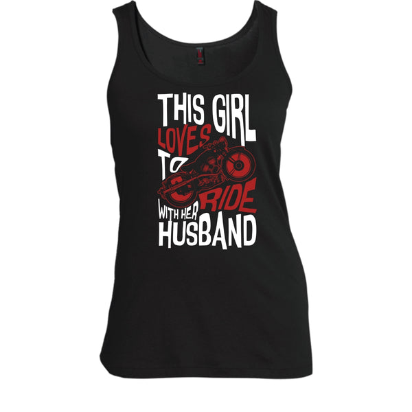 This Girl Loves To Ride With Her Husaband T Shirt, Rider T Shirt, Cool T Shirt