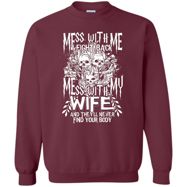 Mess With My Wife T Shirt, Coolest Husband Sweatshirt