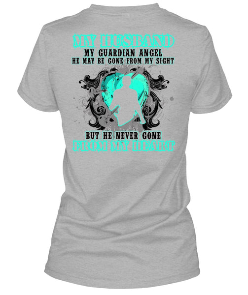 My Husband My Guardian Angel T Shirt, I Love Husband T Shirt