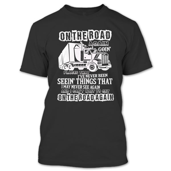 A black t-shirt with the shopify logo