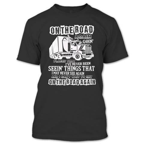 A black t-shirt with the shopify logo