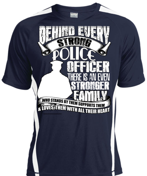 Strong Police Officer T Shirt, Stronger Family T Shirt, Cool Shirt