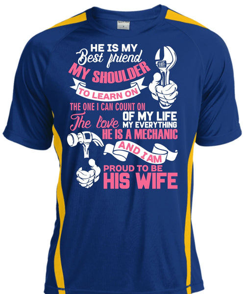 Proud To Be His Wife T Shirt, He Is My Best Friend T Shirt, Cool Shirt