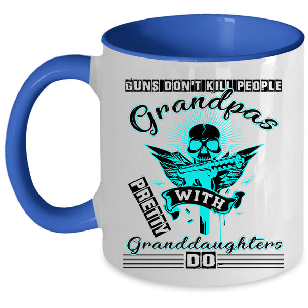 Cool Grandpas Coffee Mug, Grandpas With Pretty Granddaughters Accent Mug