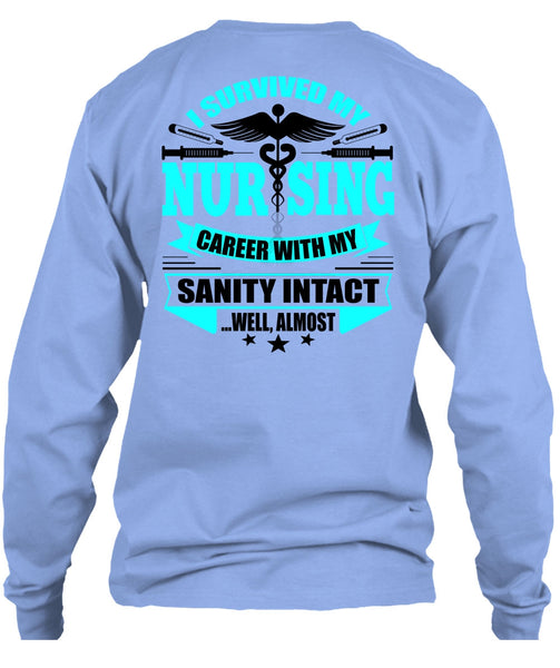 I Survived My Nursing T Shirt, I Love Nursing T Shirt
