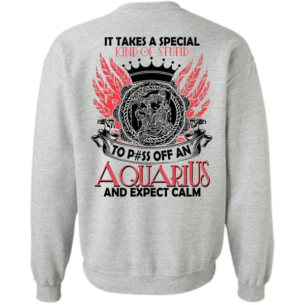I Love Aquarius T Shirt, Aquarius And Expect Calm Sweatshirt