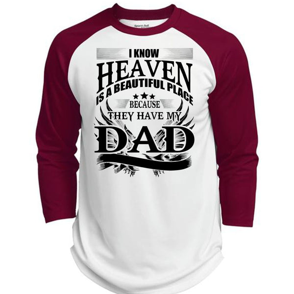 They Have My Dad T Shirt, I Love Dad T Shirt, Awesome T-Shirts  (Polyester Game Baseball Jersey)
