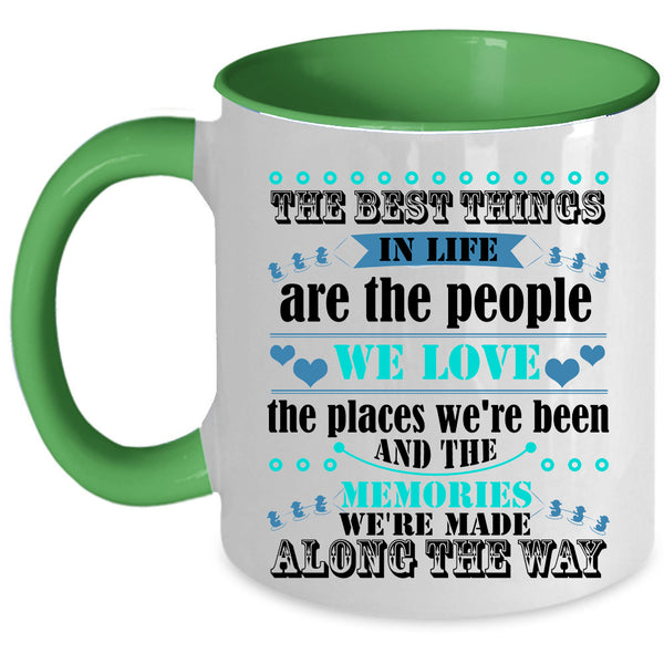 Cute Couple Coffee Mug, The Best Things In Life Accent Mug
