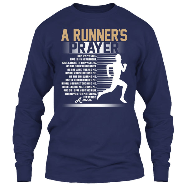 A Runner's Prayer T Shirt, Run By Myside T Shirt