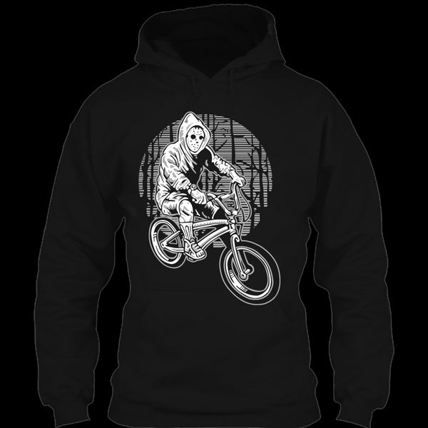 A black t-shirt with the shopify logo