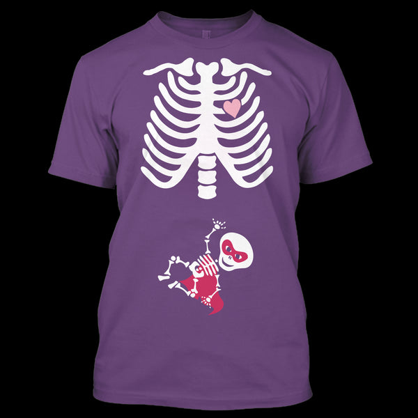 A black t-shirt with the shopify logo