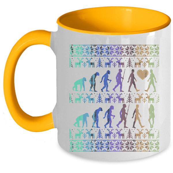 Christmas Gift For Couple Coffee Mug, Cute Couple Accent Mug