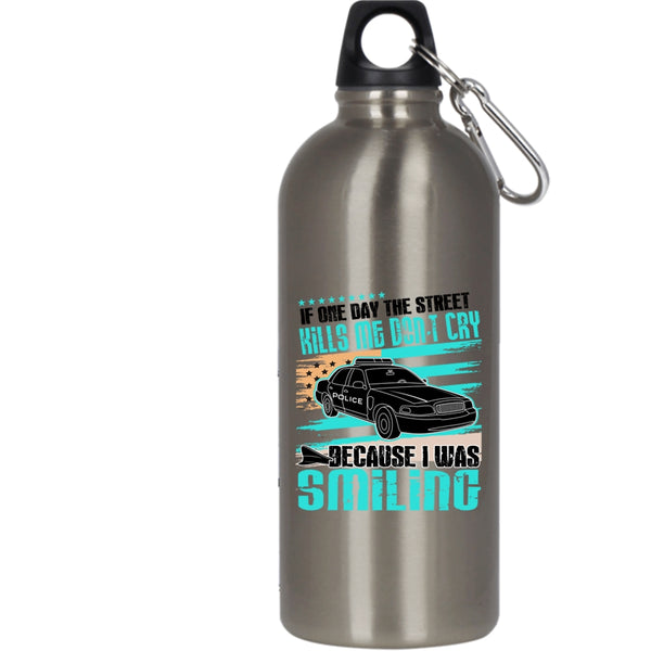 Awesome Policeman 20 oz Stainless Steel Bottle,Funny Gift For Police Officer Outdoor Sports Water Bottle