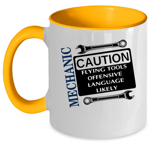 Flying Tools Coffee Mug, Mechanic Accent Mug