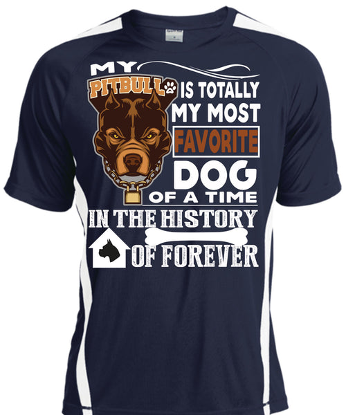My Pit Bull Is Totally My Most Favorite Dog T Shirt, A Time In The History Of Forever T Shirt, Cool Shirt