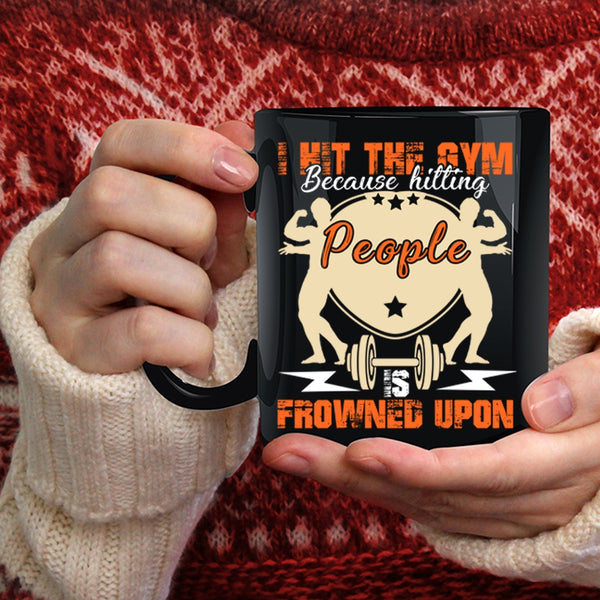 I Hit The Gym Coffee Mug, Cool Gift For Gymnast Coffee Cup