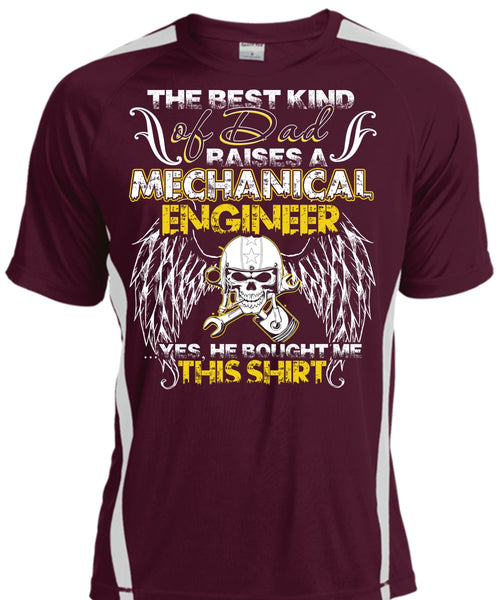Dad Raises A Mechanical Engineer T Shirt, Being A Mechanic T Shirt, Cool Shirt