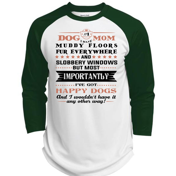 Dog Mom I Have Muddy Floors Fur Everywhere T Shirt, My Favorite T Shirt  (Polyester Game Baseball Jersey)