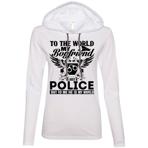 A black t-shirt with the shopify logo