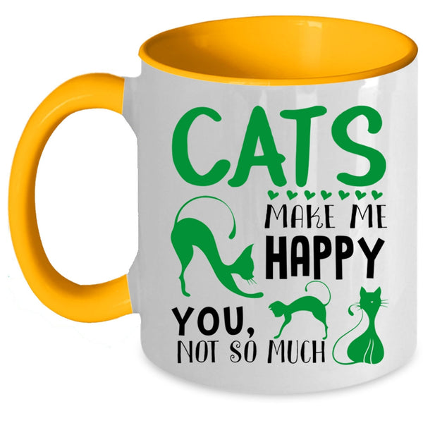 Cats Make Me Happy Mug, I Love My Cats Cup, Lovely Mug