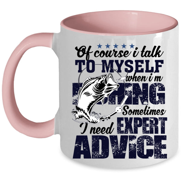 Cool Gift For Fisher Coffee Mug, I'm Fishing Accent Mug