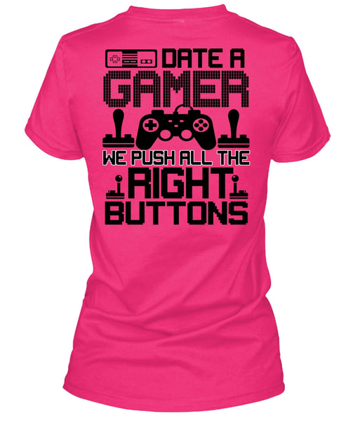 Date A Gamer T Shirt, I Love Gaming T Shirt