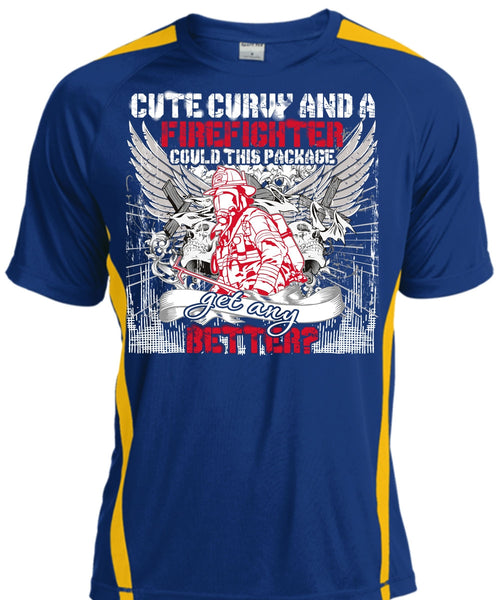 Cute Curvy And A Firefighter T Shirt, Being A Firefighter T Shirt, Cool Shirt
