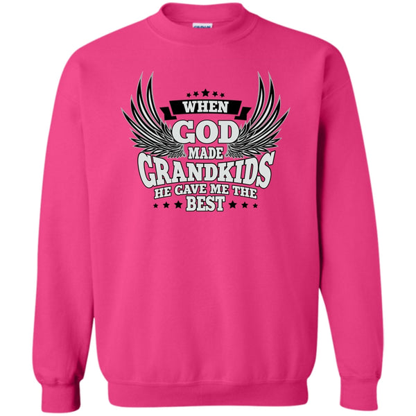 My Grandkids T Shirt, When God Made Grandkids Sweatshirt