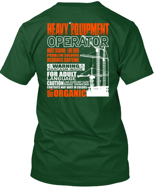 Heavy Equipment Operator T Shirt, Problem Solving T Shirt