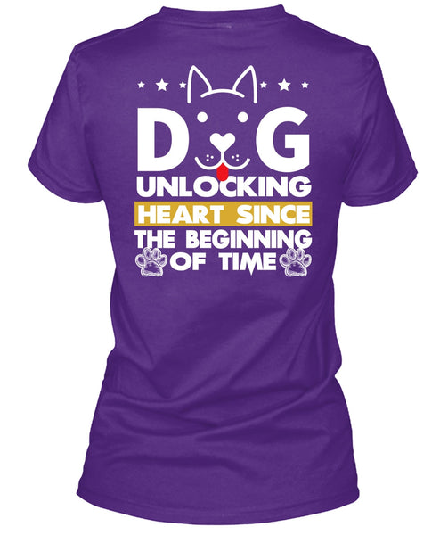 Dog Unlocking Heart T Shirt, My Favorite T Shirt