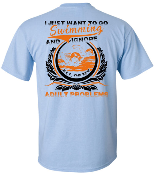 I Just Want To Go Swimming T Shirt, I Love Swimming T Shirt