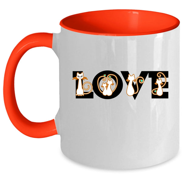 Love Cats Cup, Funny Gift For Cat Lover Mug