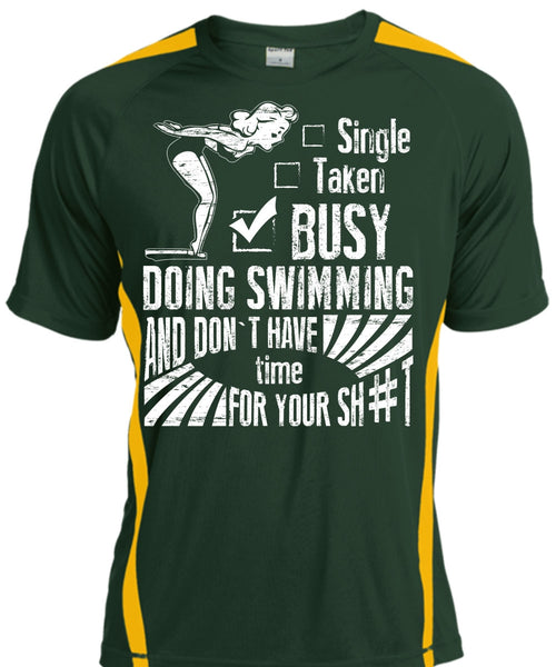 Busy Doing Swimming T Shirt, Being A Swimmer T Shirt, Cool Shirt