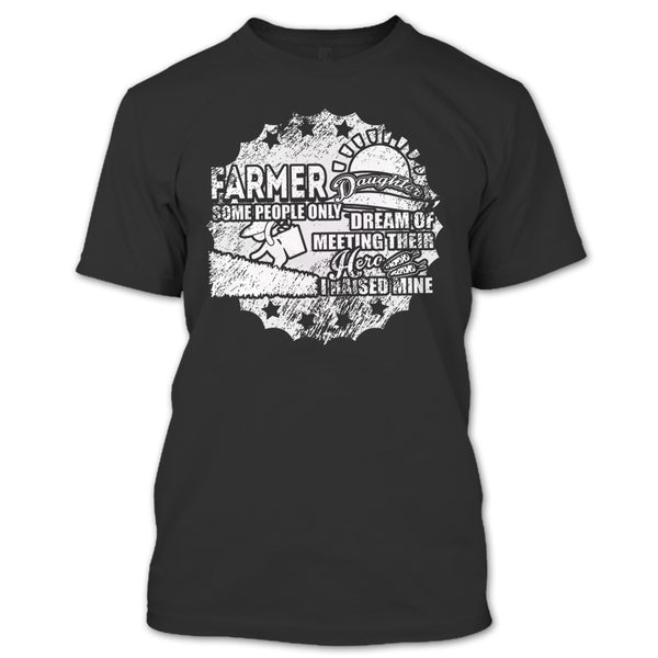 A black t-shirt with the shopify logo