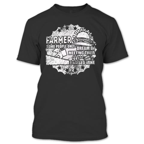 A black t-shirt with the shopify logo