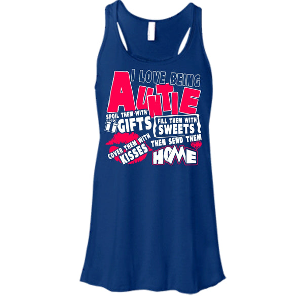 I Love Being Auntie T Shirt, I Am A Aunt Tank Top