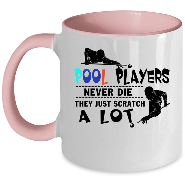 Billiard Coffee Mug, Pool Players Accent Mug